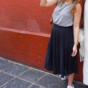 Black Zara Midi Skirt